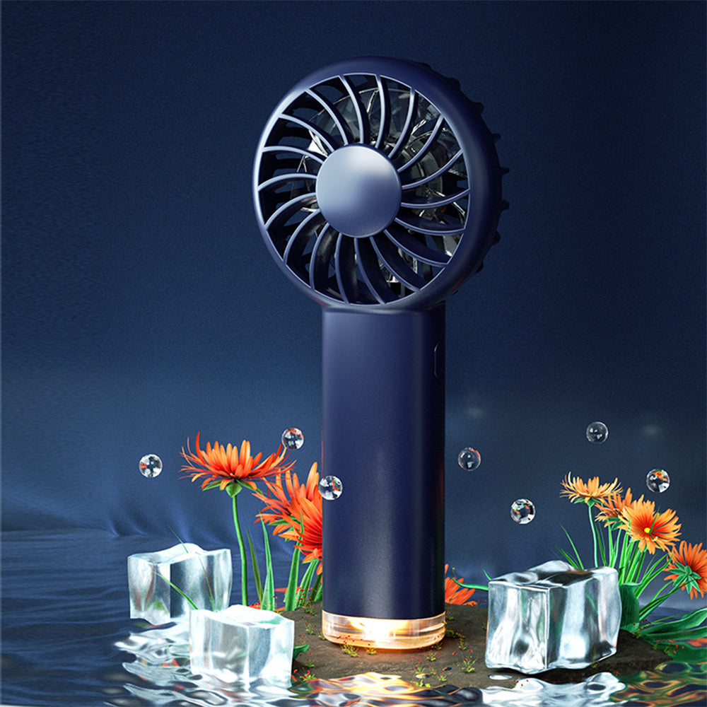 Little Hornet Handheld Mini Electric Fan Portable Charging With Small Lamp